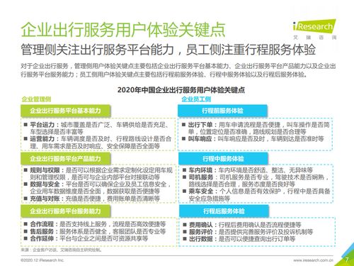 艾瑞咨詢 2020年中國企業(yè)出行服務用戶體驗研究報告 
